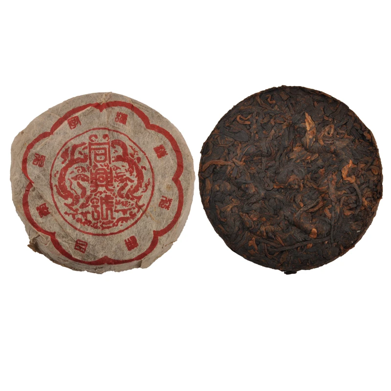 【同興號】2003年原料 易武梅花饼 普洱茶 熟茶125克/饼