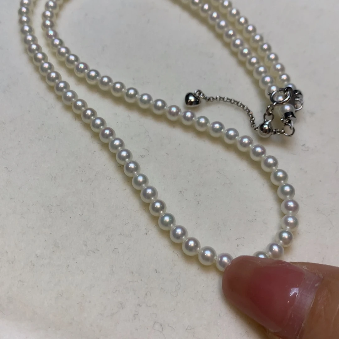 淡水珍珠颈饰银S925镶嵌