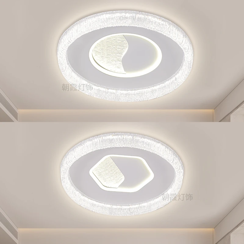 2518六边圆形铁艺亚克力吸顶灯大气客厅卧室LED家用灯具