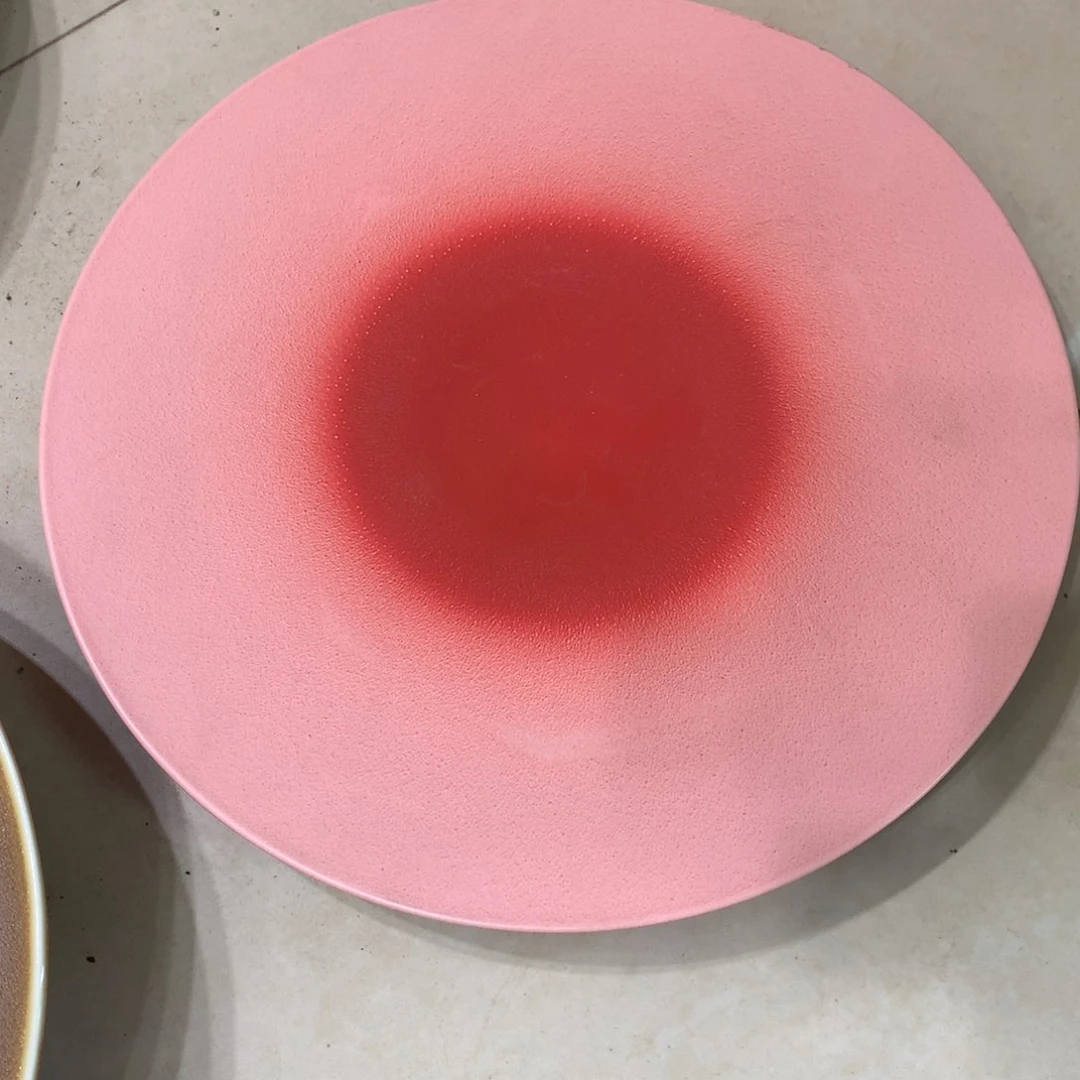 陶景德镇粗陶复古盘碗微瑕