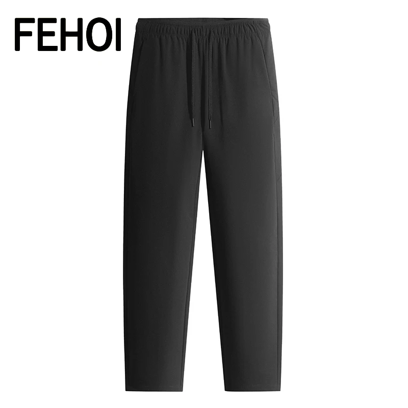 FEHOI户外机能直筒运动裤男士五防松紧腰工装直筒长裤022