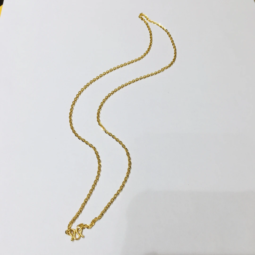 黄金足金999项链O字链
