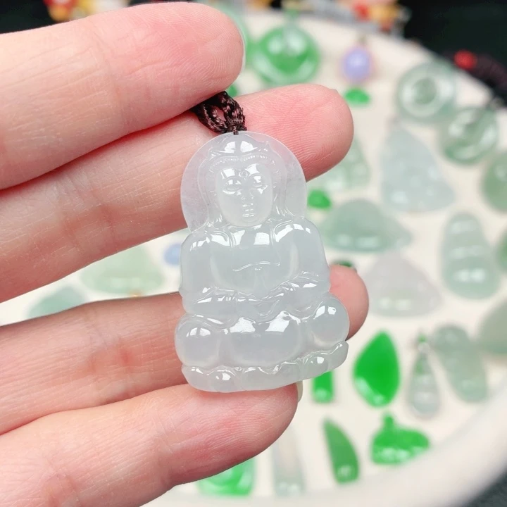 颈饰未镶嵌翡翠缅甸天然A货翡翠