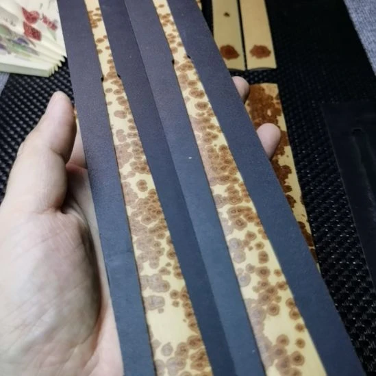 扇子绿春扇料一对
