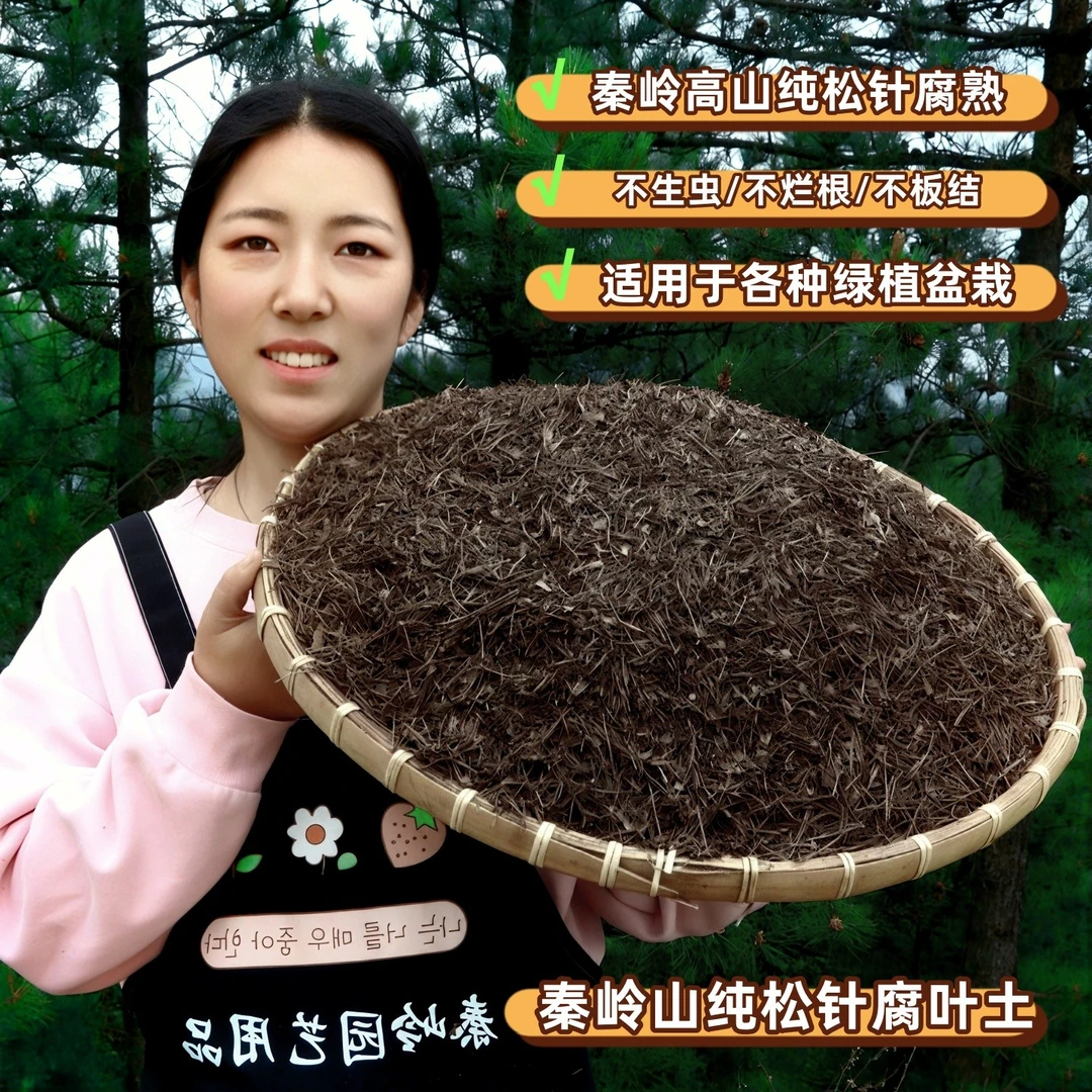 园艺用品秦岭山纯松针发酵腐熟粗制绿植花卉通用养兰花养月季