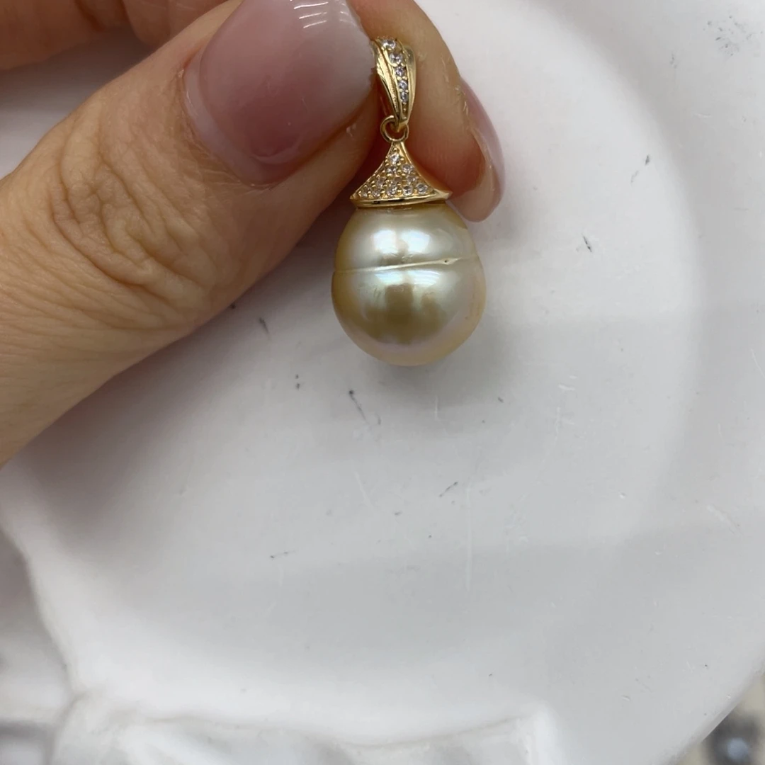 银S925镶嵌颈饰海水珍珠