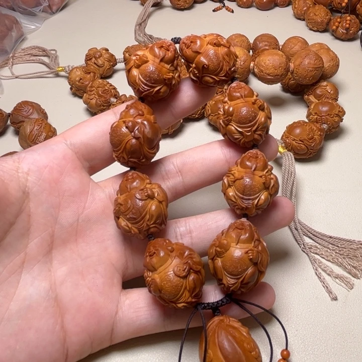百***忌橄榄核手串整身财神