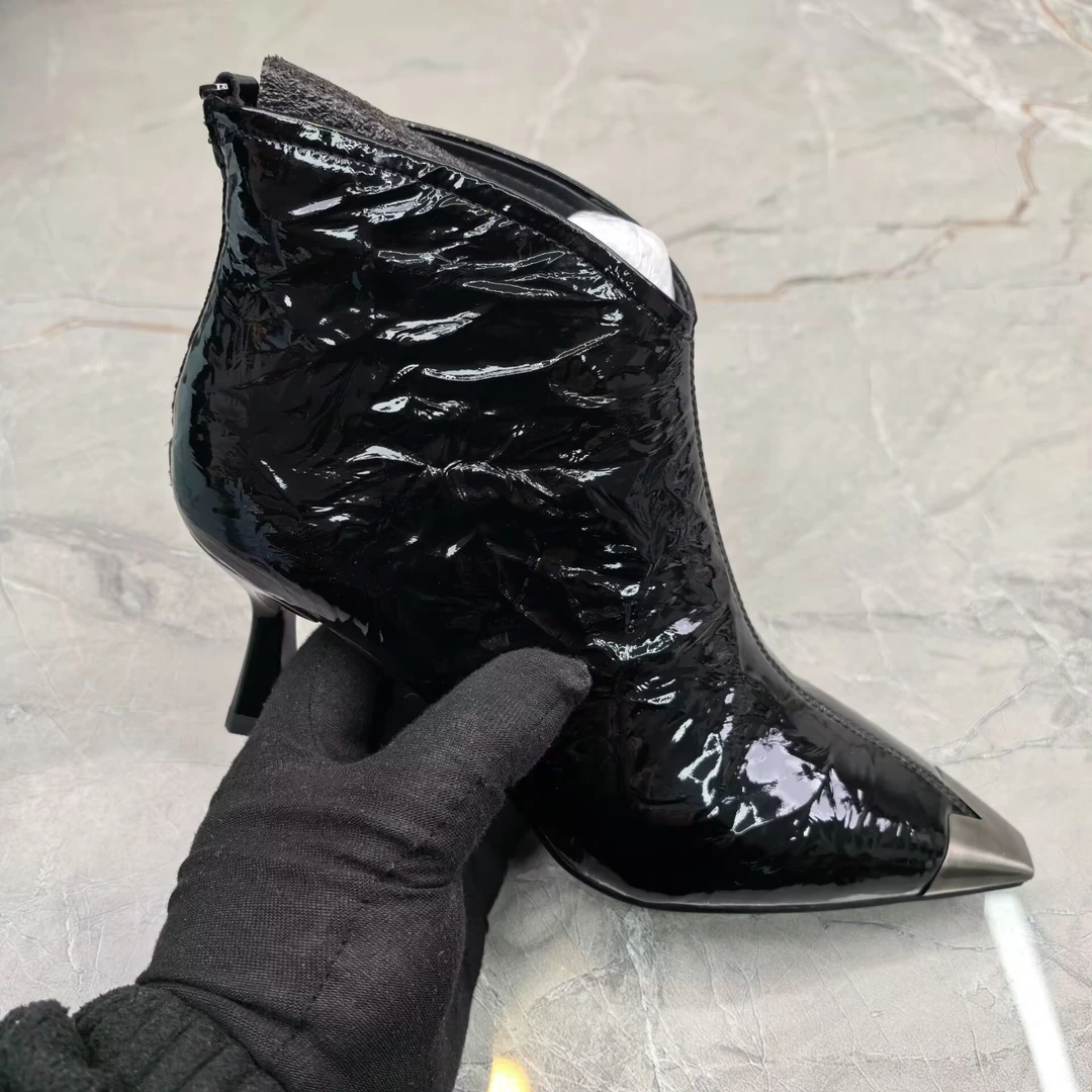 c（孤品）37码粗跟女靴(牛皮)53824-0562