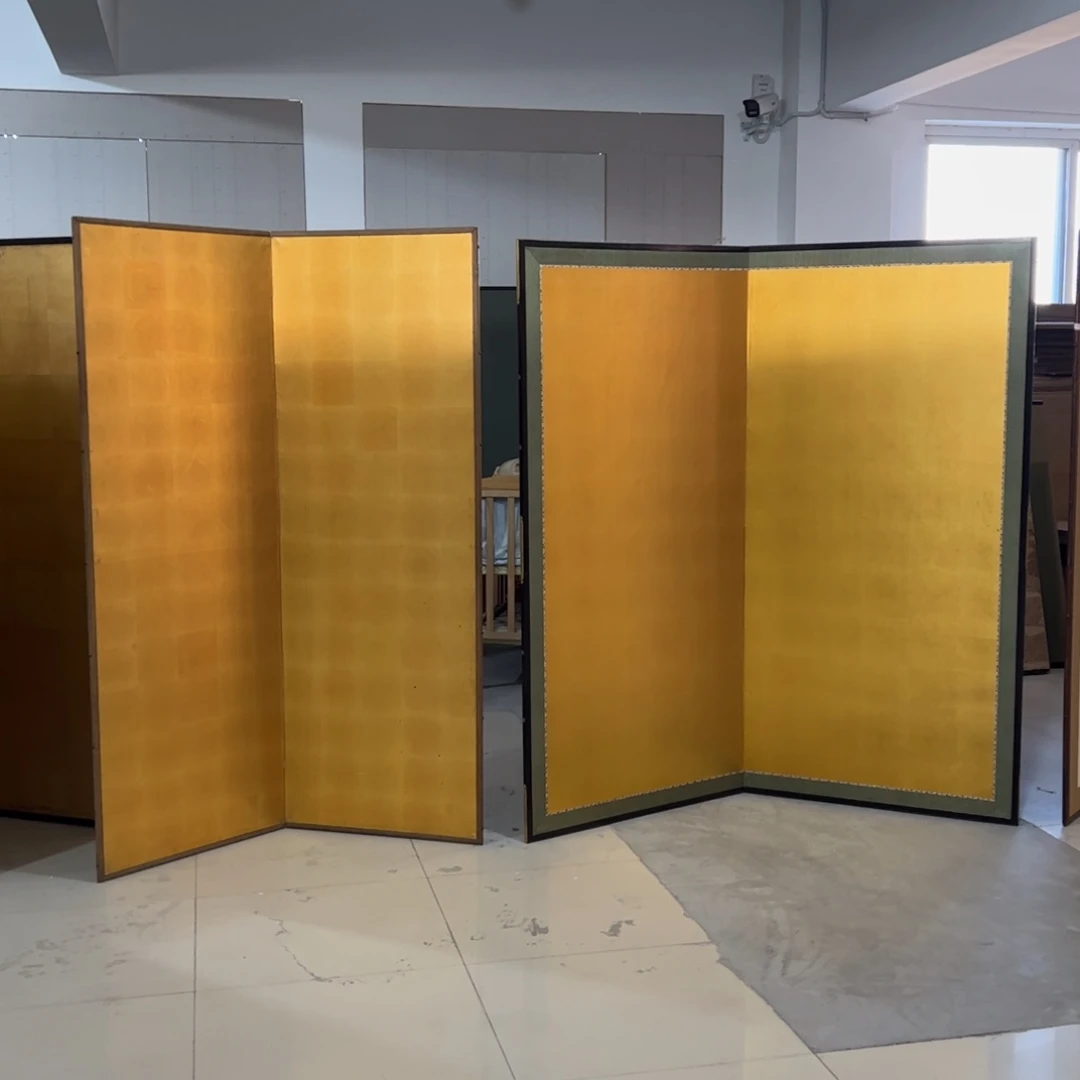 绘画屏风框画茶空间设计