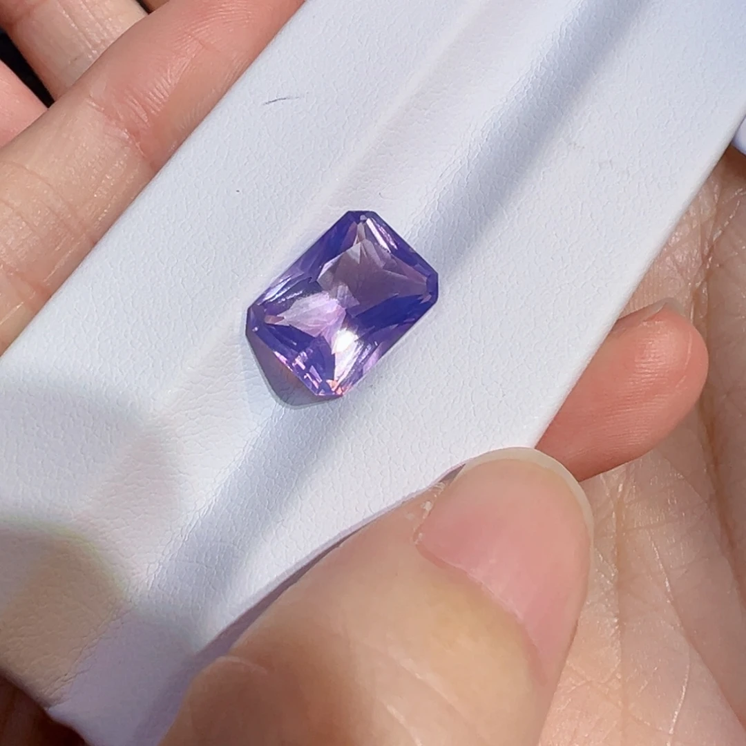 小***盖未镶嵌珠宝半成品紫晶5.1ct