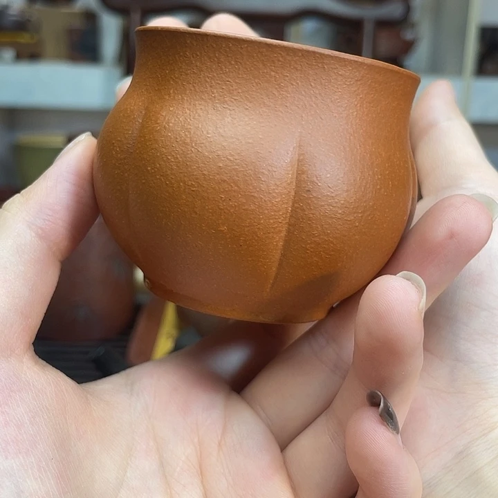 金***堂茶杯紫砂全手工主人杯