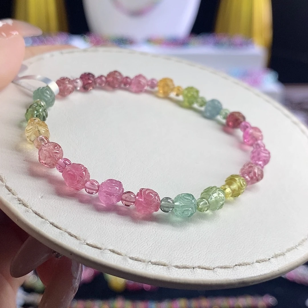 未镶嵌手链碧玺圆回纹