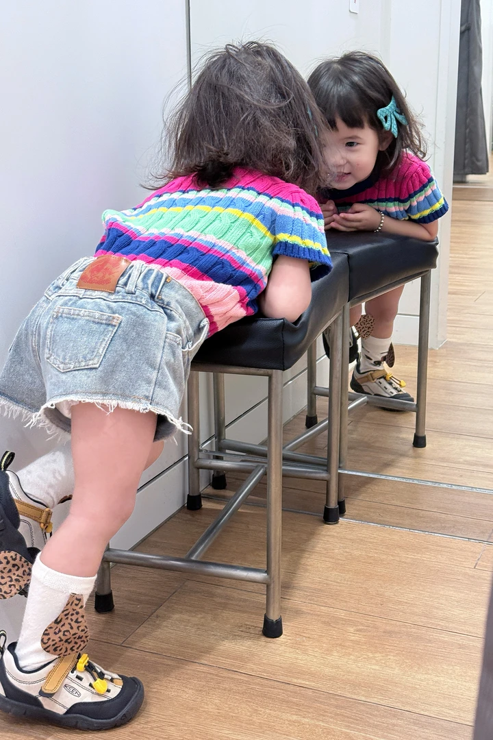 麦米【美式复古小辣妹】夏款牛仔短裤