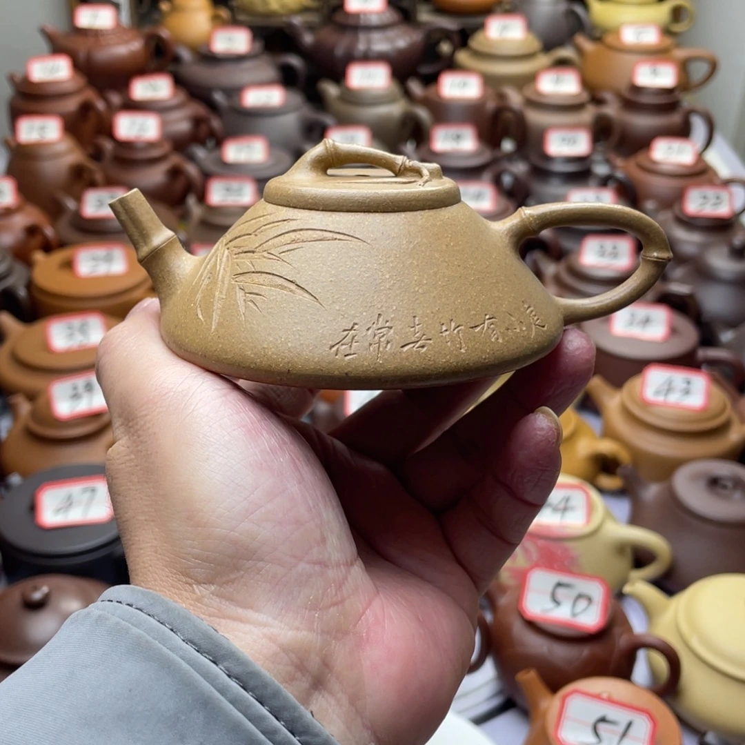 紫砂茶壶宜兴紫砂半手工