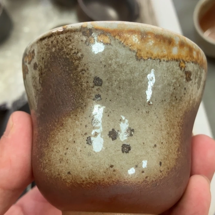 柴烧杯子与宝瓶大放漏