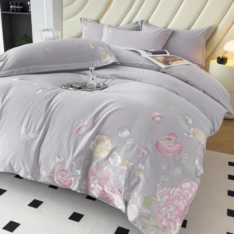 171玫瑰灰色四件套