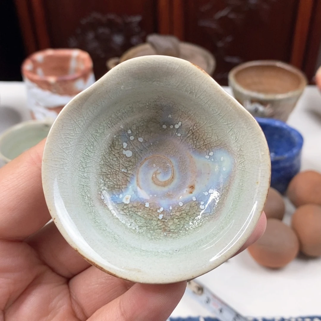 柴烧侘寂粗陶茶具