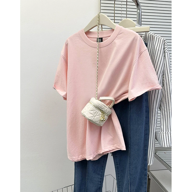 真维斯韩系宽松显瘦慵懒出游服装女夏季新款女装休闲短袖t恤G2