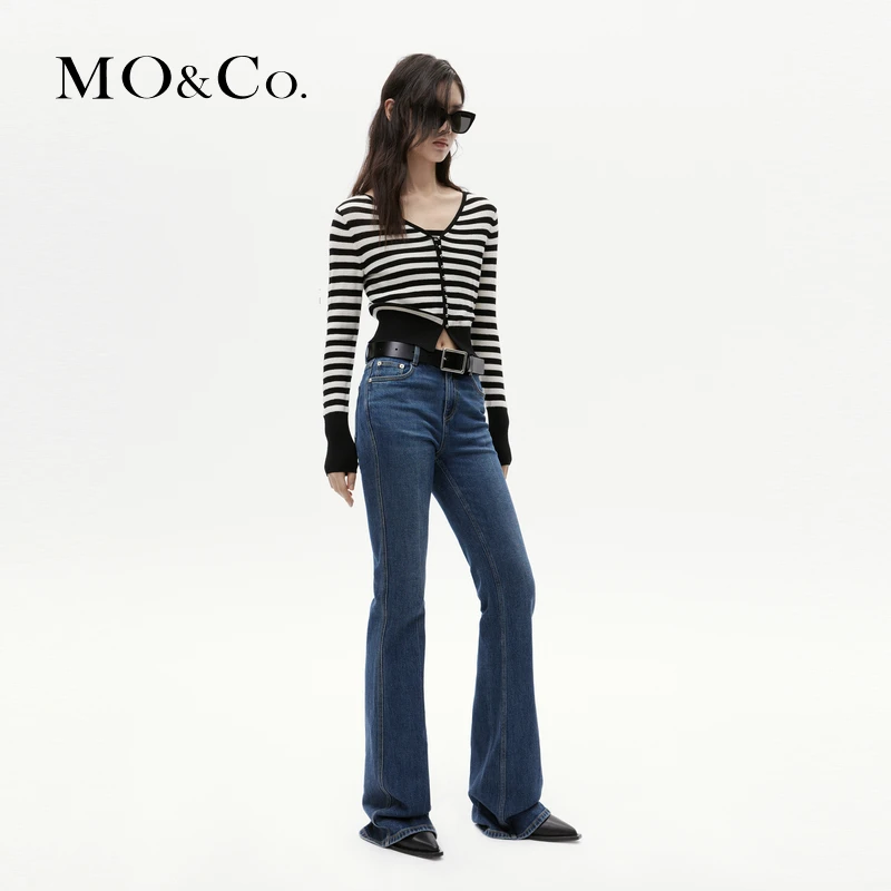 【赵老板专属】【美丽诺绵羊毛】MOCO条纹针织衫吊带两件套MBC4CAR034