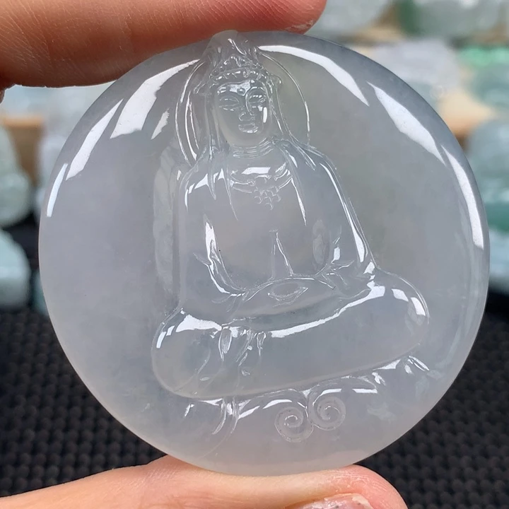 颈饰未镶嵌翡翠观音