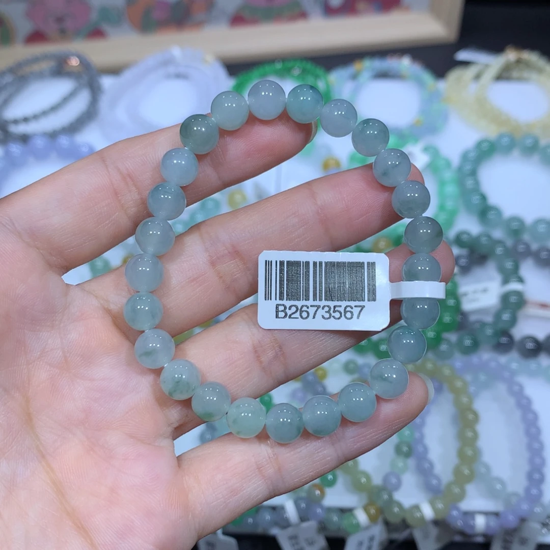 翡翠未镶嵌手链天然