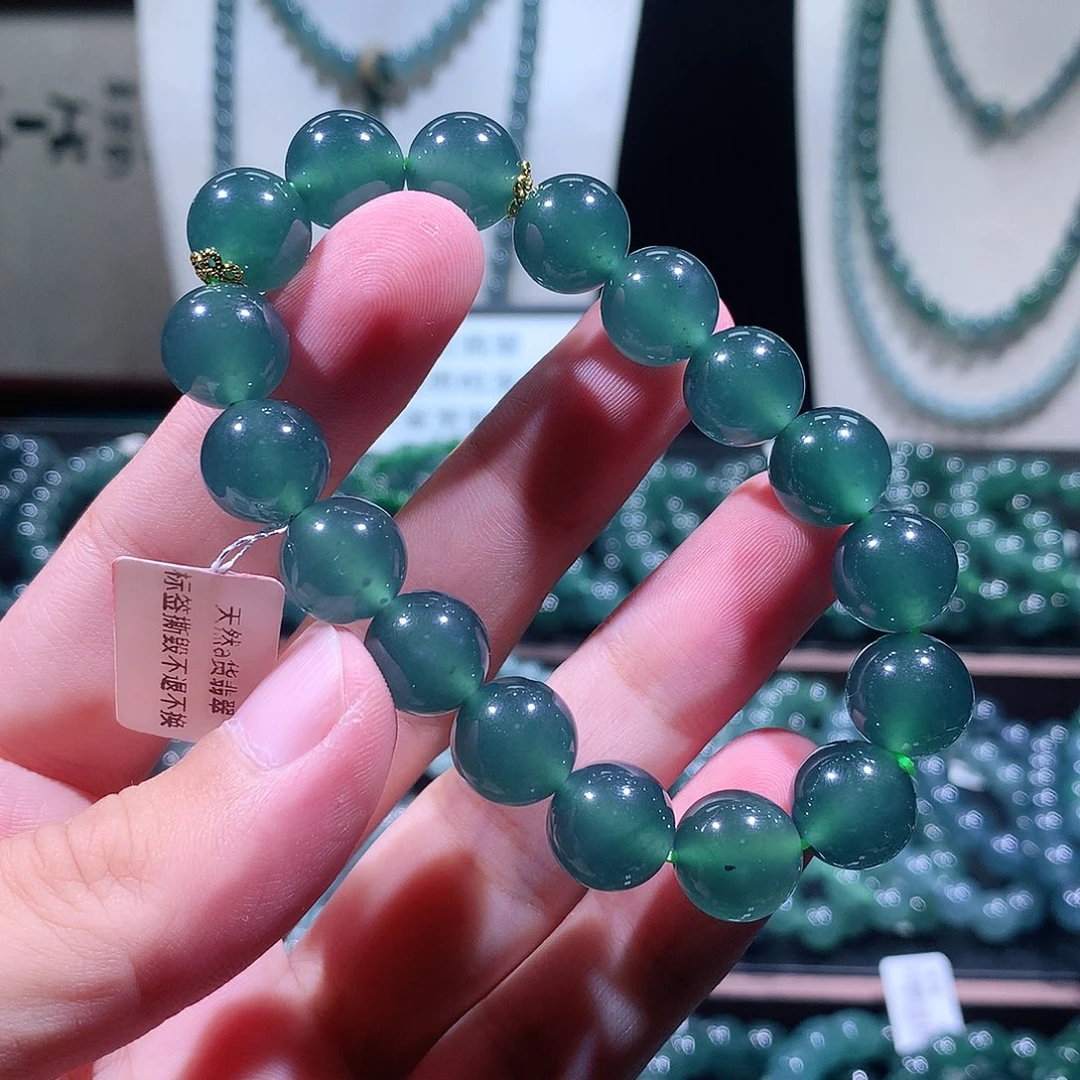 未镶嵌手链翡翠天然a货翡翠手串11.8