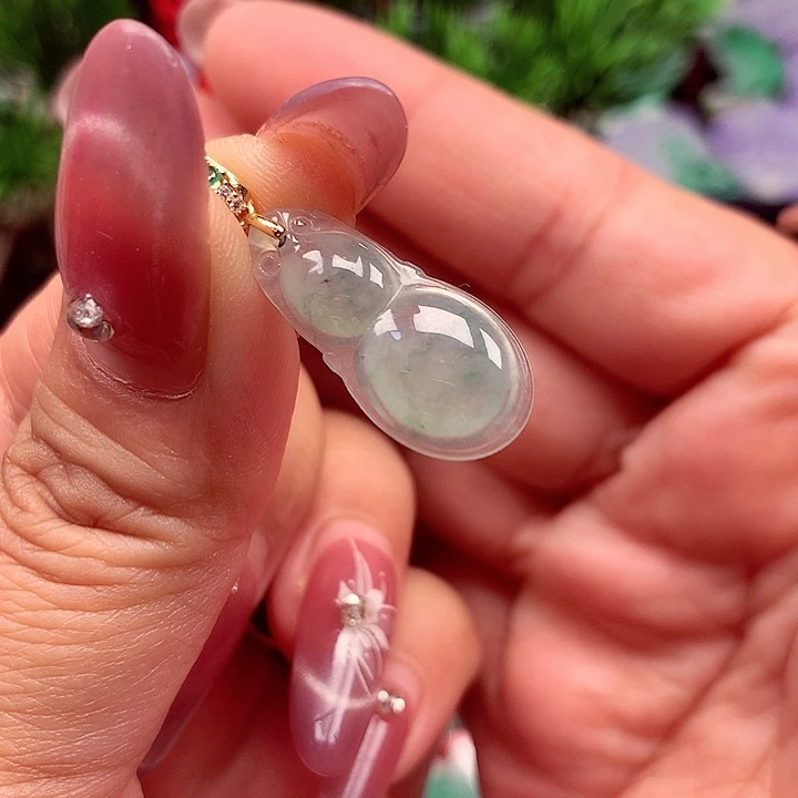 翡翠银S925镶嵌颈饰翡翠