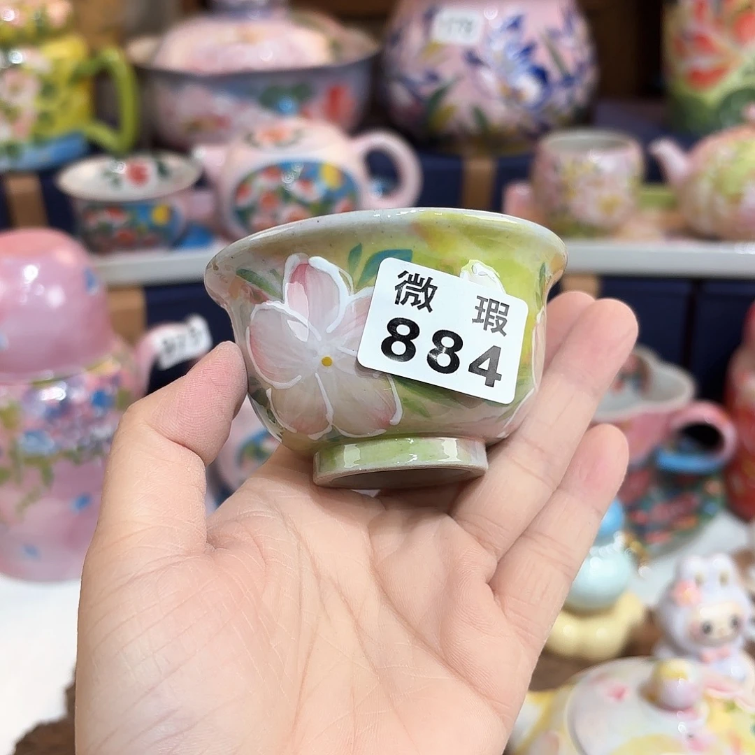 景德镇手绘高温釉下彩陶瓷茶具