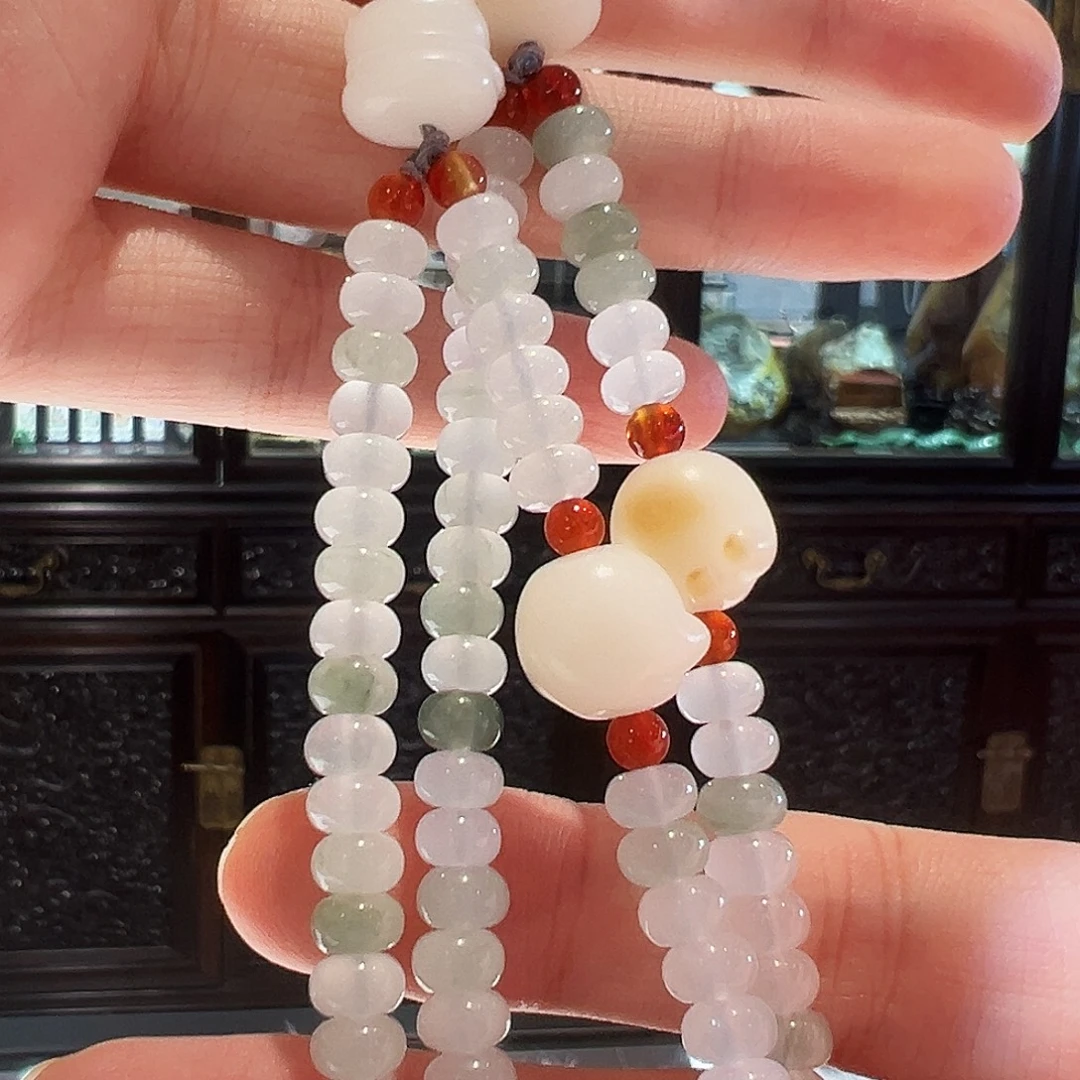 手链未镶嵌和田玉（糖玉）