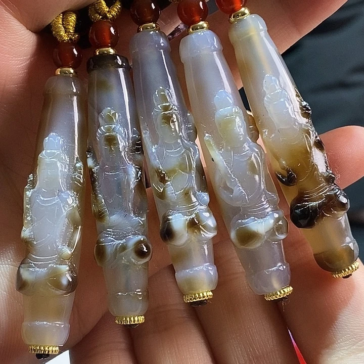 玛瑙/玉髓颈饰合金多样性发其一32