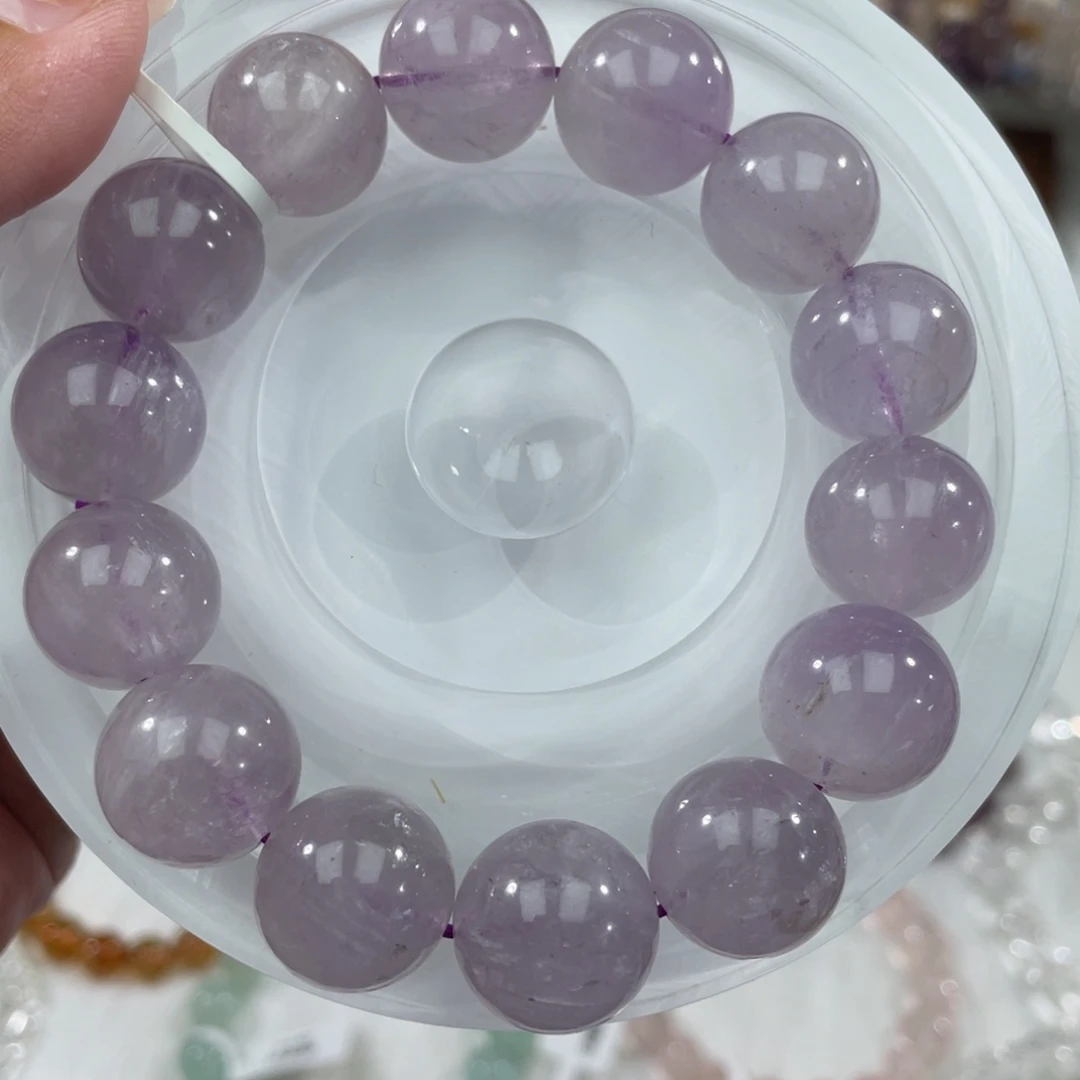 手串水晶未镶嵌001薰衣草紫水晶15m+