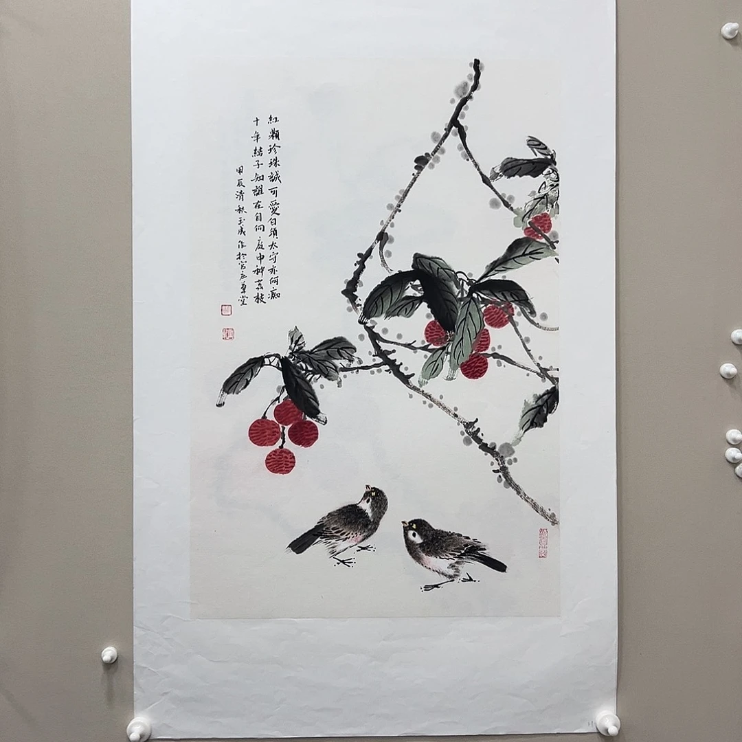 国画精品纯手绘2.8平尺