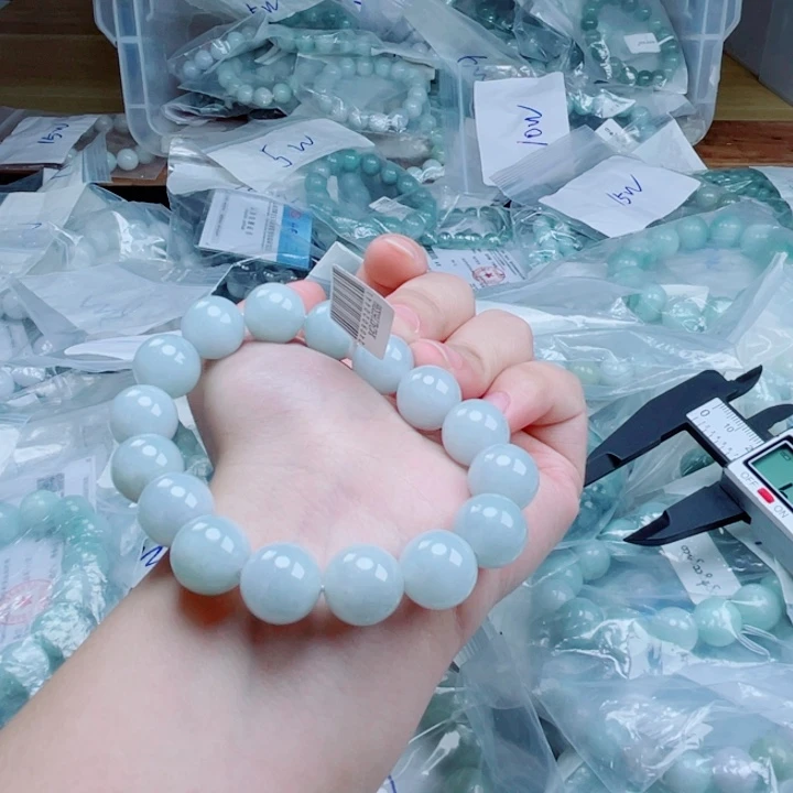 未镶嵌定制翡翠珠串