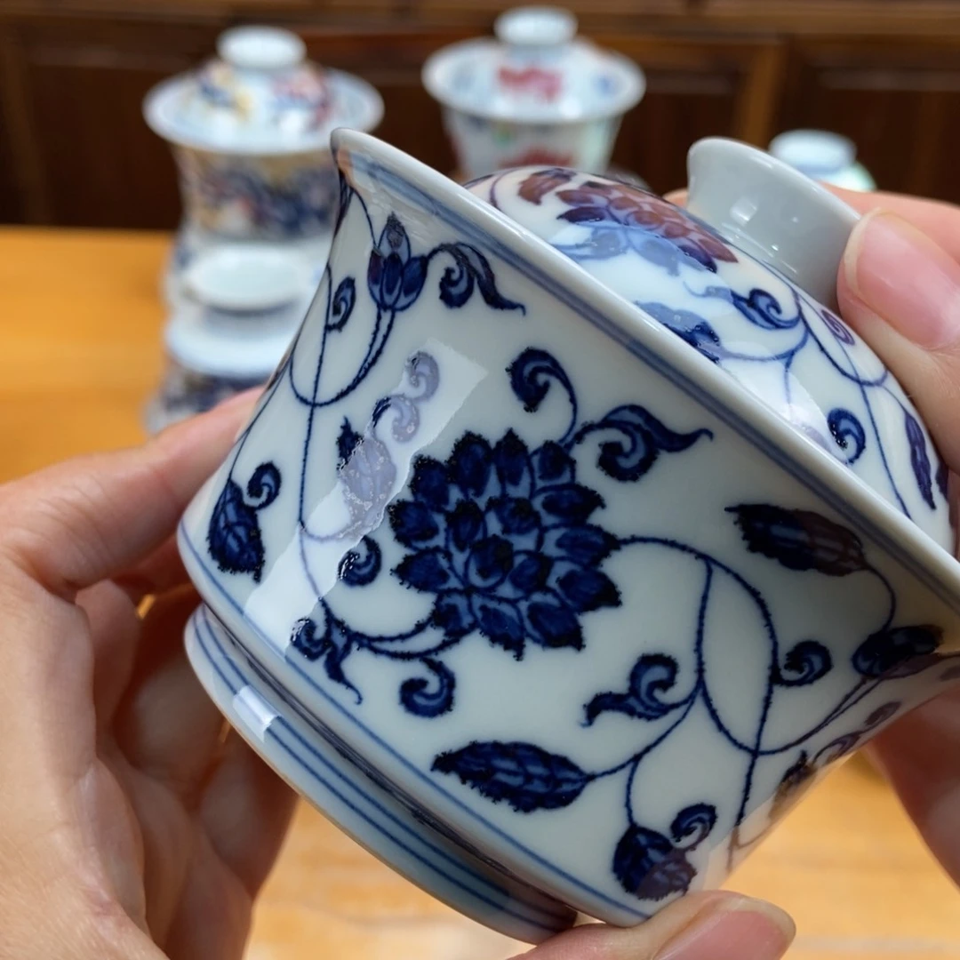 手绘现代茶具非古董