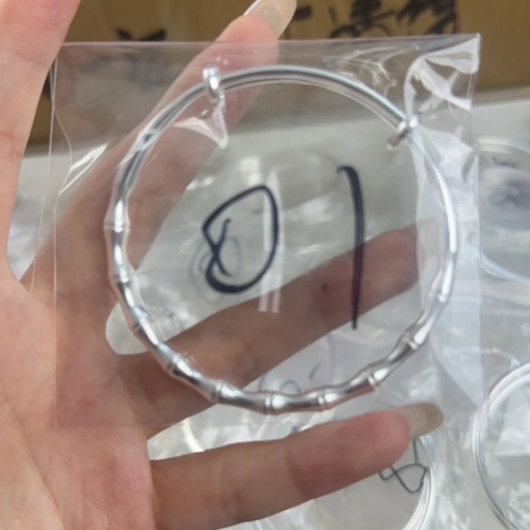 足银手镯 01孤品银手镯漏漏