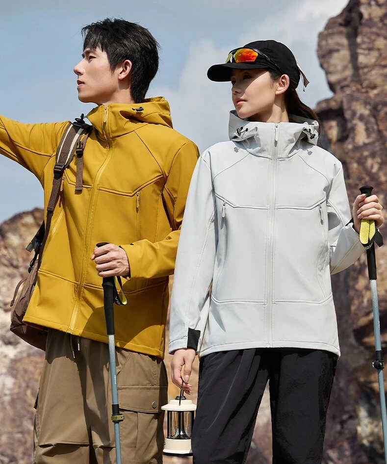 2025新款户外冲锋衣正肩三合一男女款软壳冲锋衣防风防水休闲外套