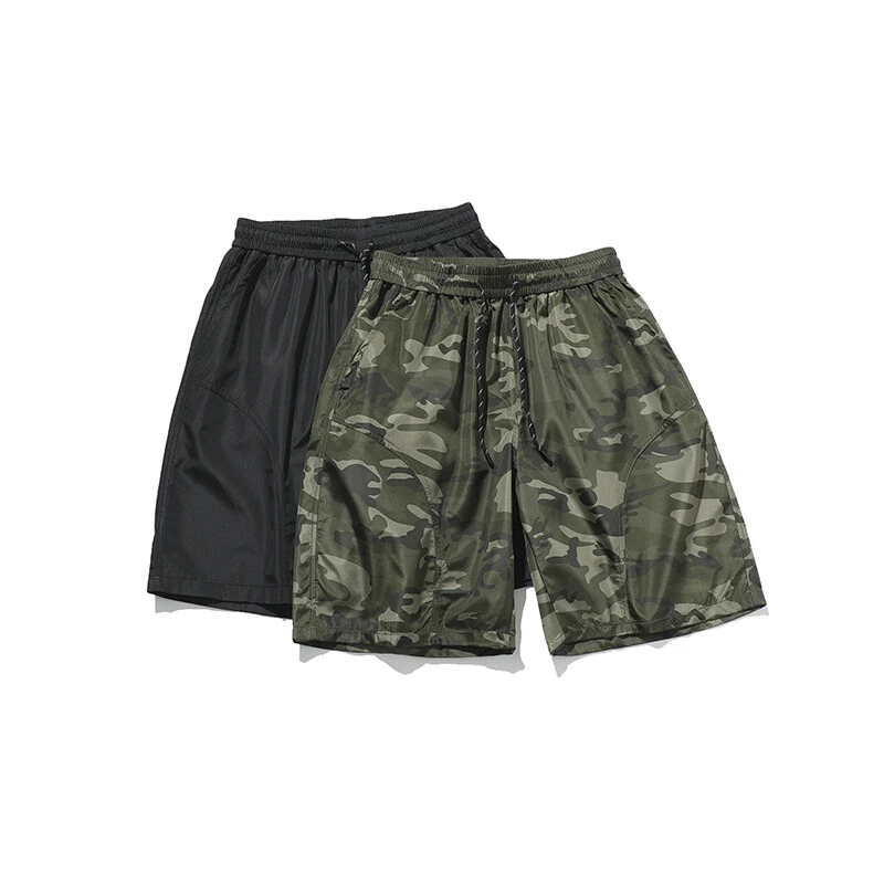 Flloy freely美式潮牌迷彩短裤男夏季速干设计感宽松休闲沙滩裤