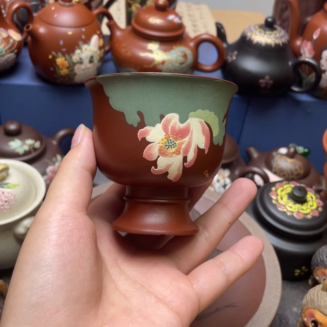 茶杯紫泥紫砂主人杯100cc