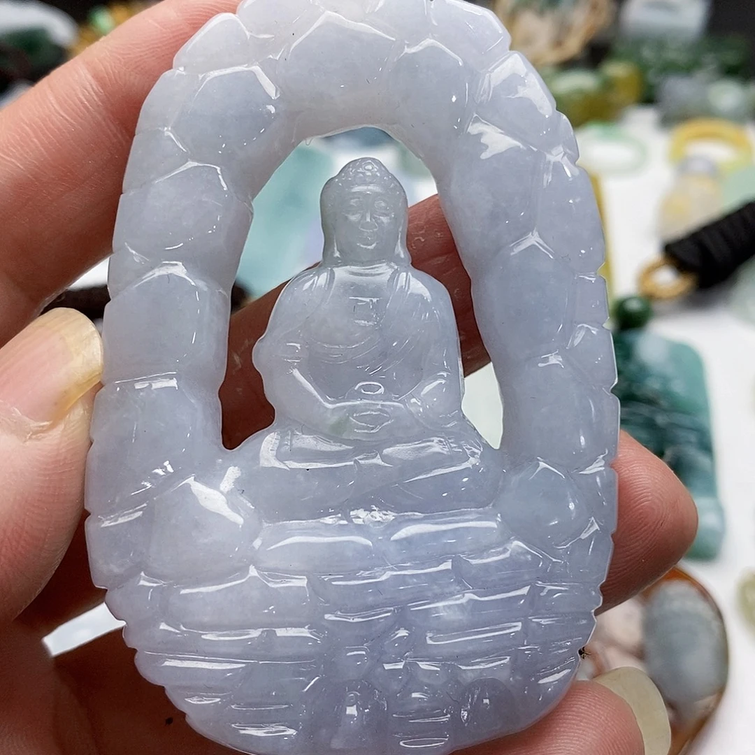 翡翠未镶嵌颈饰12345678