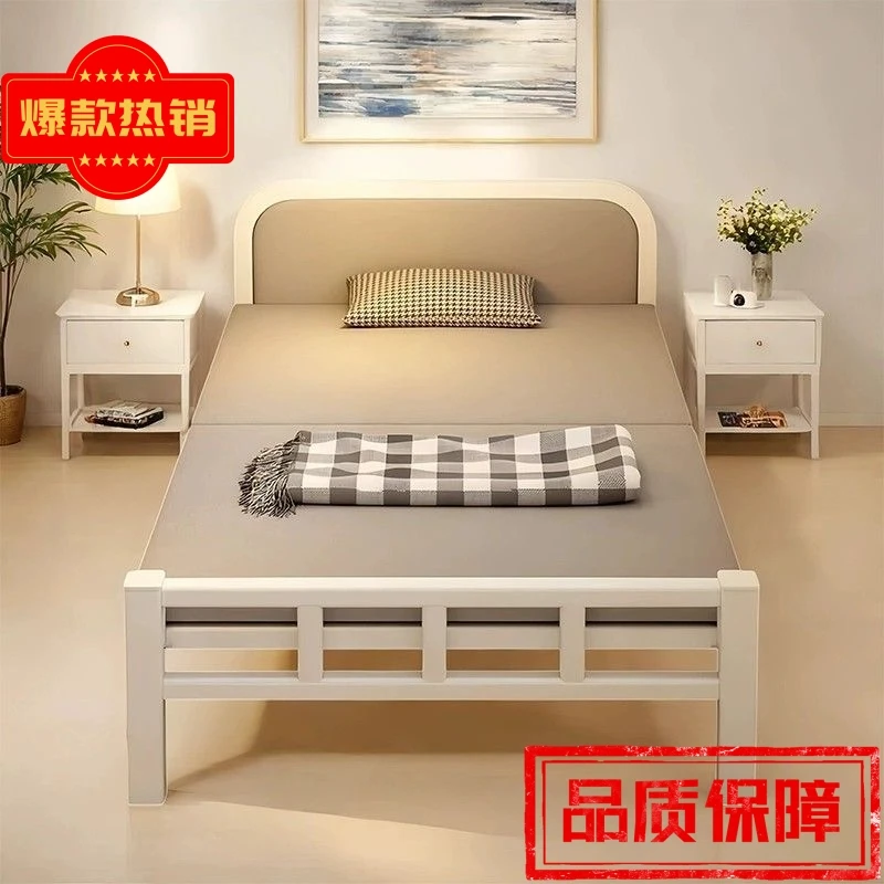 打工人专用折叠床便携折叠铁床免安装家用折叠床单人床宿舍床铁床