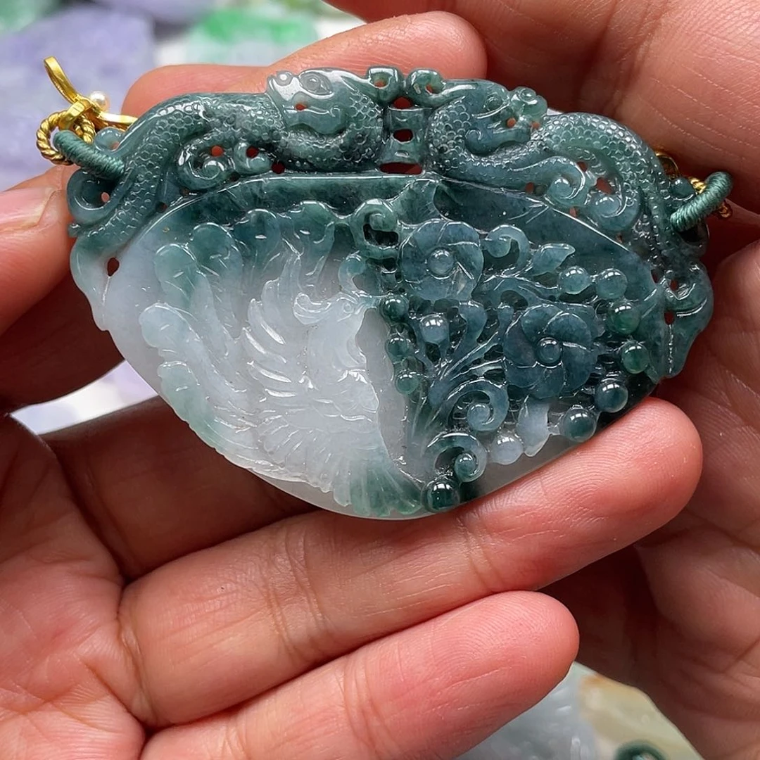 颈饰未镶嵌翡翠翡玉缘翡翠