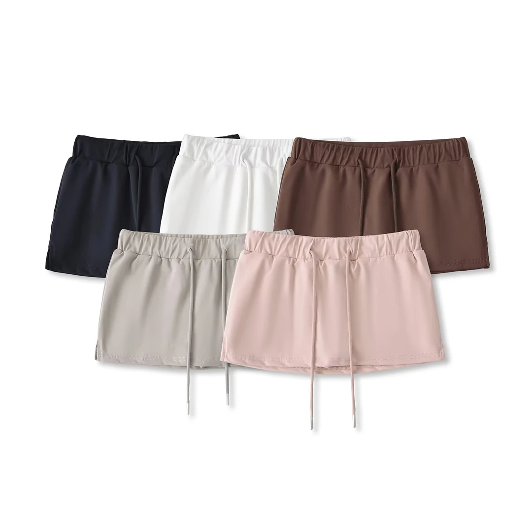 纯欲网红性感显身材低腰包臀裙甜美辣妹修身显瘦外穿开叉半身裙裤