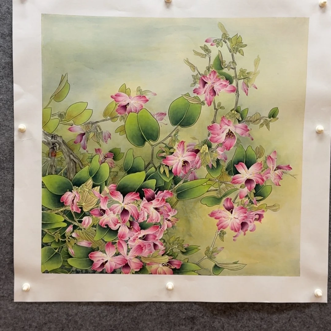 国画四尺斗方作品花鸟