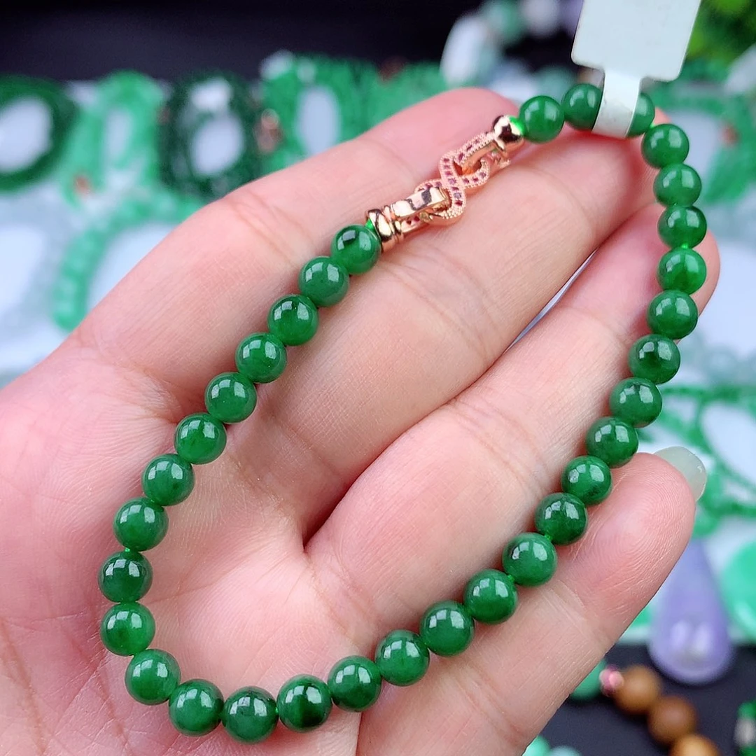 未镶嵌手链翡翠手串