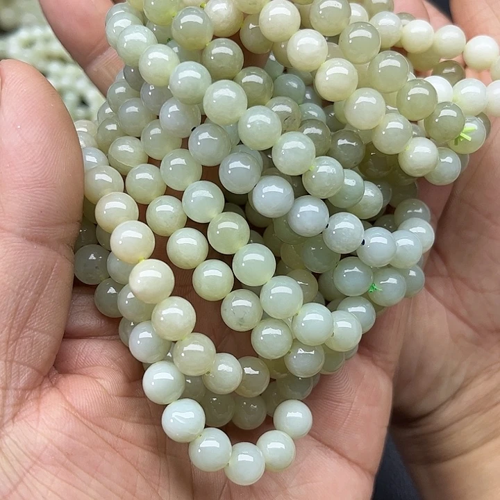 和田玉未镶嵌颈饰新疆和田玉且末料手串卡8