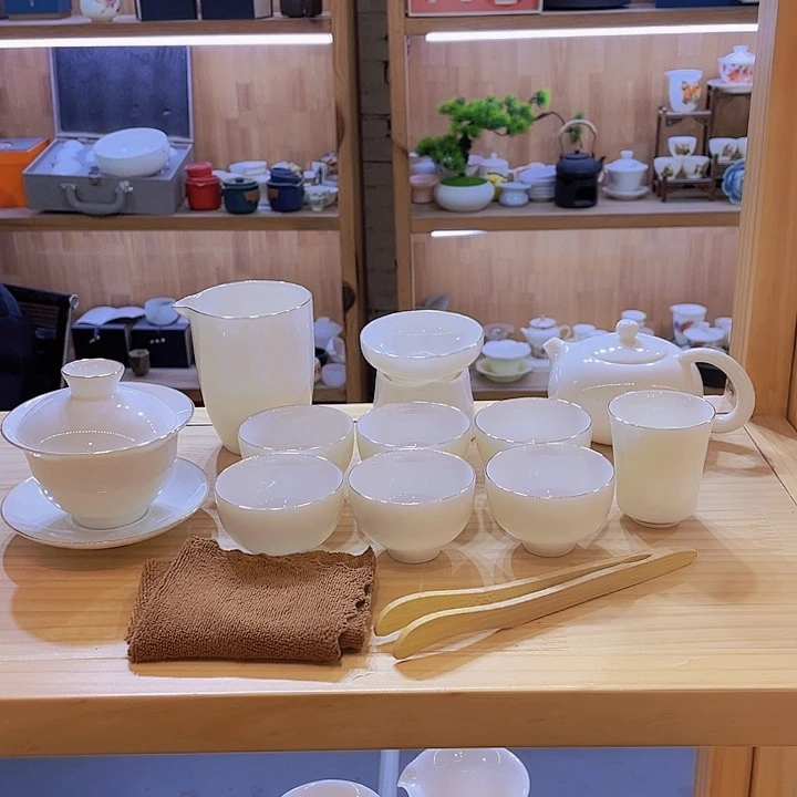 纯白羊脂玉套装套装