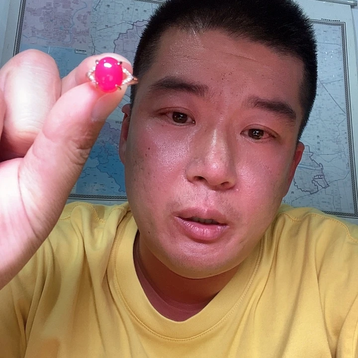 银S925镀金镶嵌戒指玛瑙/玉髓