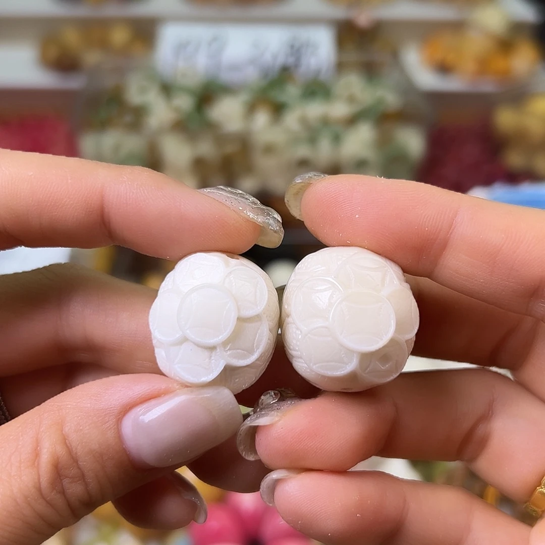 菩提根/象牙果手串全品白钱龟甲10颗卡24➕