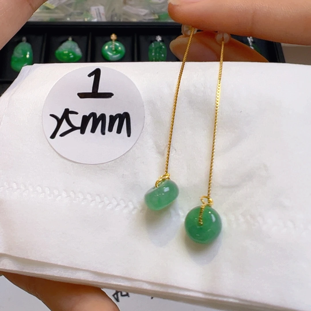 翡翠银S925镶嵌吊坠(不含链)