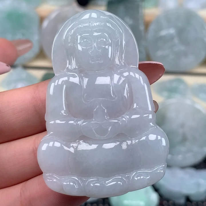 颈饰未镶嵌翡翠观音